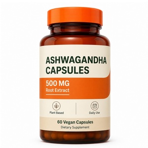 Capsules d'Ashwagandha KSM-66 Biologique de Haute Qualité 500mg, 60 Comprimés, Soutien Immunitaire, Gestion de l'Énergie, Soutien du Sommeil, Femmes Enceintes - Product Image 1