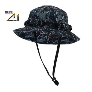 Chapeau de pêcheur Jungle |   Imprimé camouflage 100% polyester, séchage rapide, respirant, imperméable |   Sports de plein air, pêche, camping, vente en gros, en vrac - Product Image 1