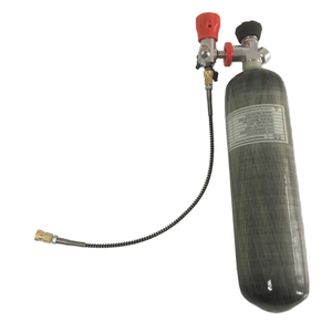 خزان هواء عالي الضغط 6.8 لتر 4500 رطل لكل بوصة مربعة من ألياف الكربون، أسطوانة غاز مركبة PCP 30 ميجا باسكال للغوص الصناعي متوافقة مع DOT - Product Image 4