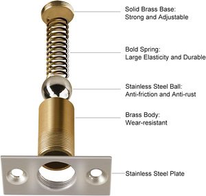Thép không gỉ cửa stopper, KTV đồng nguyên chất cửa stopper, chốt, chốt cửa, thẻ chốt, cửa gỗ mùa xuân cửa stopper khóa - Product Image 4