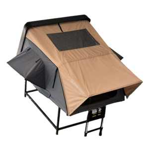 Tente de toit pour voiture, coque rigide en ABS avec tissu Oxford, quatre saisons, camping en plein air, ouverture automatique rapide avec échelle - Product Image 2