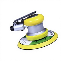 Polisseuse pneumatique 6 pouces 12000 tr/min avec couvercle anti-poussière, machine multifonctionnelle pour ponçage et polissage de voiture, meuleuse à sec 0,63 MPa