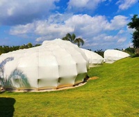 Camping en plein air géodésique polycarbonate igloo dôme maison serre tente kit glamping dôme maison
