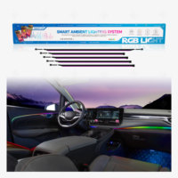 Lumière ambiante intérieure de voiture K3X, modes de couleur dynamiques, fonction capteur de musique, ODM