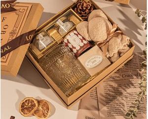 <span class=keywords><strong>Panier</strong></span>-<span class=keywords><strong>cadeau</strong></span> <span class=keywords><strong>personnalisé</strong></span> pour anniversaire d'entreprise, coffret <span class=keywords><strong>cadeau</strong></span> bien-être avec bougie, tasse, thé et fleur pour partenaires commerciaux - Product Image 5