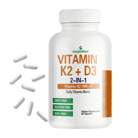 AegleWell Vitamine D3 Haute Puissance 5000 UI avec Vitamine K2 MK-7 Capsules 2-en-1 Mélange Quotidien 60 Capsules Complément Alimentaire
