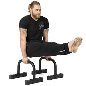 Wellshow spor Parallettes Push Up Dip barlar ağır olmayan kaymaz Parallette için vücut ağırlığı eğitimi egzersiz