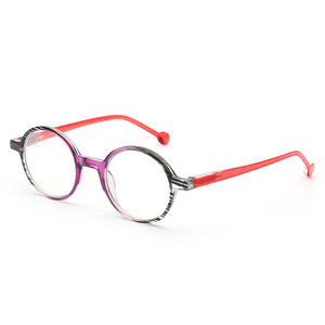 高品質スタイルリーダー女性アンチブルーライトスモールレトロPCデザイナー多焦点老眼鏡 - Product Image 4