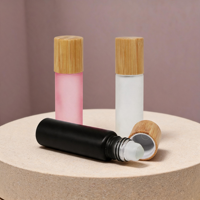 Bouteille à bille en verre à double paroi de 24 mm avec bouchon à vis, idéale pour le gel douche, le rangement de salle de bain et les voyages