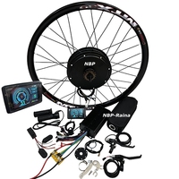 Kit de conversion de vélo électrique en stock au Royaume-Uni, roue à moteur moyeu 72V3000W pour 26'', 27.5'', 29'' avec contrôleur 80A XT90 et accélérateur UKC1 Surron