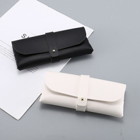 Étui à lunettes rectangulaire en cuir PU, protection pour lunettes, emballage pour lunettes, sac à lunettes, pochette pour lunettes