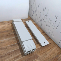 Panneau de commande mural intelligent sans fil RF433MHz 2 gangs blanc, noir, doré, alimenté par batterie, pour interrupteur tactile en verre 86x86mm