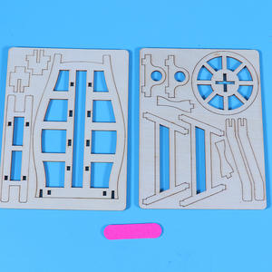 รถเข็นเด็กแบบล้อเดียวทำด้วยไม้โมเดลวิทยาศาสตร์สำหรับเด็กสิ่งประดิษฐ์ขนาดเล็กวัสดุแฮนด์เมดการทดลองทางวิทยาศาสตร์ - Product Image 3