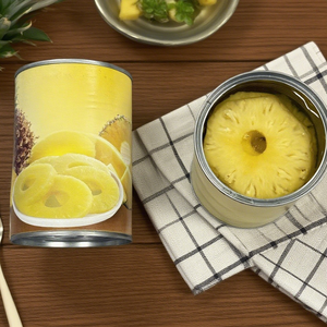 Ananas in scatola prezzo di fabbrica in scatola fetta di ananas/pezzo/pezzi/tritato in sciroppo leggero cibo in scatola - Product Image 1