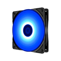 Ventilador de Caja DEEPCOOL Magic Blade 120 RGB, Refrigeración Líquida de Doble Puerto, Escape Eficiente para Computadora, Azul Blu-Ray, PC 3P Pequeño + 4P Grande