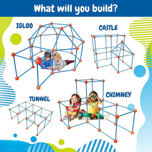 SUNNUO Kit di Costruzione Fortini Fai-da-Te <span class=keywords><strong>per</strong></span> <span class=keywords><strong>Bambini</strong></span>, Giocattoli Educativi STEM, Set da 100 Pezzi - Product Image 6
