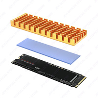 Refroidisseur de dissipateur thermique JEYI OEM M.2 SSD avec coussin thermique en aluminium pour PS5 PC portable 2280 NVMe 1 an de garantie commandes en gros