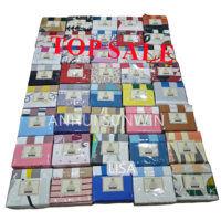 Vente en gros de 6 pièces de draps de lit King Size Draps-housses respirants tissés imprimés doux au toucher pour la décoration de la chambre