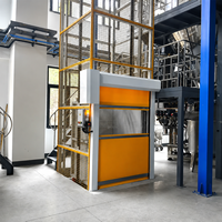 Plateforme élévatrice hydraulique industrielle personnalisée, élévateur vertical de marchandises pour atelier et entrepôt