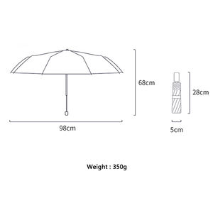 Versión coreana Paraguas de tres pliegues Flor de cerezo japonesa Paraguas transparente Paraguas de mujer - Product Image 6