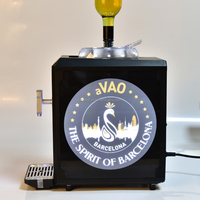 Vente chaude Robinet Bar Électrique Distributeur D'alcool Bouteille Unique Liqueur En Acier Inoxydable Boisson De Refroidissement Machine Refroidisseur De Vin