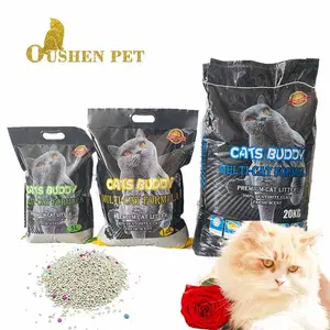 Arena para gato бентонитовый наполнитель для кошачьих туалетов от OEM / ODM Лавандовый запах без пыли, сильное комкование, производство Китай