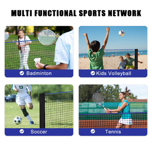 <span class=keywords><strong>Filet</strong></span> de badminton pliable portable de haute qualité pour l'extérieur, hauteur réglable, pour le tennis de plage et le <span class=keywords><strong>volley</strong></span>-ball - Product Image 3