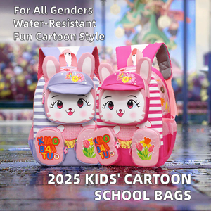 New Fashion Kinderschule Rucksäcke Cartoon Design Wasserdichte Reiß verschluss Luftkissen Gürtel Grundschule Kindergarten Taschen - Product Image 3