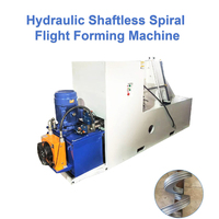 Máquina formadora de laminado en frío de hoja de barrena en espiral única de vuelo de tornillo helicoidal seccional sin eje hidráulico de alta eficiencia