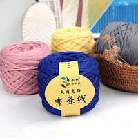 Fil T-Shirt Lizida 285g, 100% Polyester, Largeur 2cm, Beau et Doux, Fantaisie, pour Crochet, Sacs et Tricot