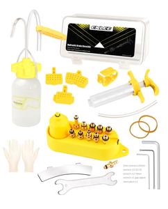 Juego de herramientas de reparación de aceite Mineral para bicicleta, <span class=keywords><strong>Kit</strong></span> de purga de freno de disco hidráulico Universal profesional - Product Image 1