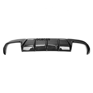Diffuseur de pare-chocs arrière style carbone pour CLE W212 2012-2016, lèvre arrière - Product Image 5