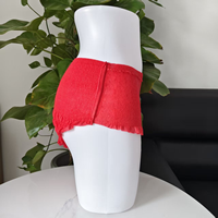 Culottes menstruelles jetables rouges de haute qualité en pâte de bois écologique pour femmes, usage nocturne, respirantes, super absorbantes