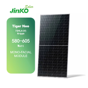 Panel Solar Jinko Tiger Neo Serie 72HL4 580W 585W 590W 595W 600W 605W Tipo N Tecnología Mono PERC Alto Rendimiento - Product Image 2
