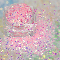 Flocons de Mylar irisés 2*2, paillettes pastel rêveuses néon pour la décoration des ongles en DIY, artisanat en résine, slime, gobelet, décorations de Noël