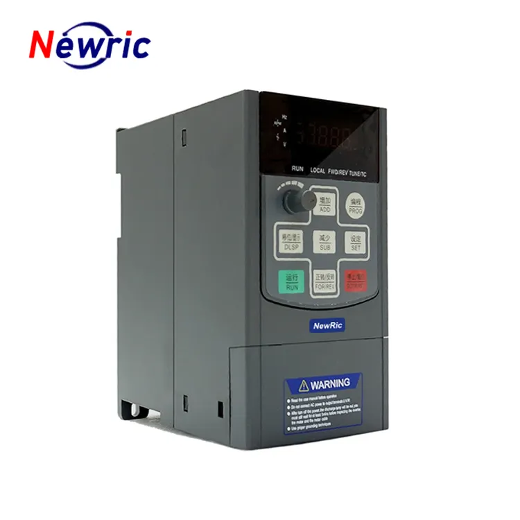 VFD 220V อินพุตเฟสเดียวเป็น3เฟส380V เอาท์พุทอินเวอร์เตอร์ไดรฟ์ความถี่ตัวแปรสำหรับการควบคุมความเร็วมอเตอร์รับรอง CE