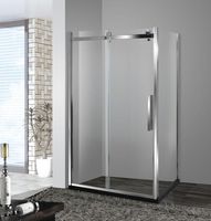 EVERBRIGHT Cabine de douche coulissante en verre pour salle de bain, cabine de douche complète et fermée