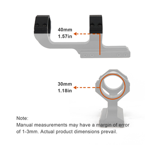 NOTT ขายึดกล้องแบบ Cantilever แบบชิ้นเดียวพร้อมระดับน้ำในตัว, ความสูงเส้นตรงกลาง 1.57 นิ้ว, เหมาะสำหรับฐานขนาด 20 มม. - Product Image 3