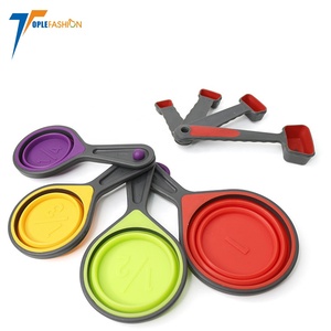 <span class=keywords><strong>Silicone</strong></span> ráp mềm đo ly và đo thìa đo lường cup <span class=keywords><strong>Set</strong></span> có thể điều chỉnh phụ kiện nhà bếp - Product Image 5