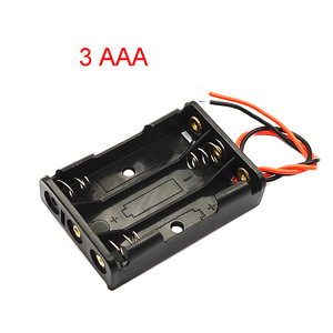 Boîtier de piles No 7 1/2/3/4/AAA avec compartiments rouge et noir, alimentation 45V3V, système de gestion des piles en polypropylène PP - Product Image 4