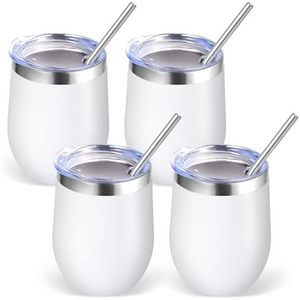12oz Stainless Steel Classic Back School Travel Wine Tumbler Vacuum Insulated <b>Coffee</b> Cup Lid 12-24 Hours Thermal Insulation - Product Image 5