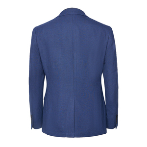 Vestes de <span class=keywords><strong>costume</strong></span> classiques pour hommes DXIAX015S-B5 – Meilleure vente – <span class=keywords><strong>Bleu</strong></span> <span class=keywords><strong>marine</strong></span> à fines rayures – Col en V – Vestes de saison tendance pour hommes - Product Image 6