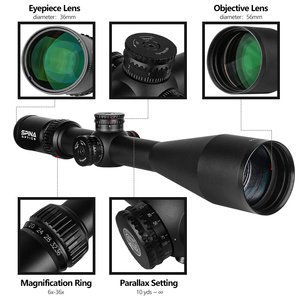 6-36X56 SF Phạm vi săn bắn với Khóa tháp pháo thị sai bên cạnh Đặt lại tầm nhìn quang học chiến thuật - Product Image 6