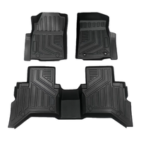 Tapis de sol pour Toyota Hilux Revo 2015-2021, toutes saisons, TPE, 3,5 mm d'épaisseur, 3 pièces, robustes, antidérapants, ensemble complet, Coolcars