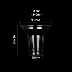 Vasos de Plástico Transparente Personalizados con Logotipo Impreso de 8oz para Mascotas, Vasos Personalizables para Postres y Helados - Product Image 4
