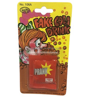 Cubes de fausse boisson cola acclamés, écologiques, en fibre végétale, poudre plastique, pour blagues amusantes du Poisson d'avril, impression numérique, EN71 CE