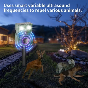 2025 repellente a ultrasuoni a energia solare <span class=keywords><strong>per</strong></span> esterni impermeabile <span class=keywords><strong>per</strong></span> animali selvatici giardino fattoria maniero orso scoiattolo repellente - Product Image 5