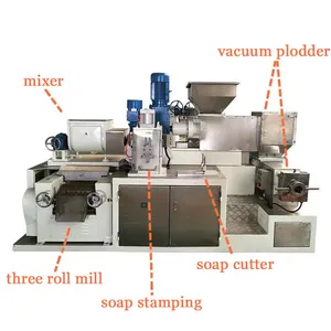 100kg/एच प्रयोगशाला साबुन उत्पादन लाइन पर आधारित साबुन नूडल्स कच्चे माल के रूप में