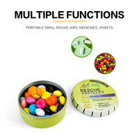 Boîte en métal ronde portable personnalisée JYB, mini boîte en fer blanc pour bonbons à la menthe, conteneur en fer blanc hermétique pour aliments, pour bonbons/chocolat