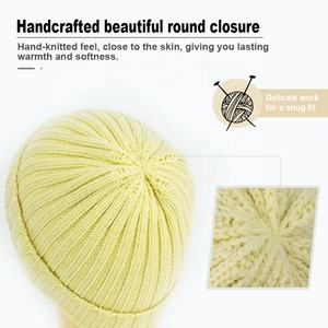 Bonnet de <span class=keywords><strong>neige</strong></span> personnalisé acrylique à revers côtes tricot <span class=keywords><strong>pas</strong></span> <span class=keywords><strong>cher</strong></span> avec en vrac blanc tricot femmes Fishmen Rasta Logo broderie Bonnet chapeau - Product Image 4